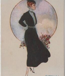 46070-ELEGANT VINTAGE POSTCARD:Glamour,Donnine,Artist signed by T. CORBELLA