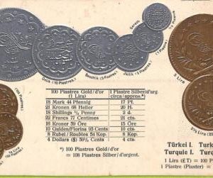ad1667 - TURKEY - VINTAGE POSTCARD - Coins