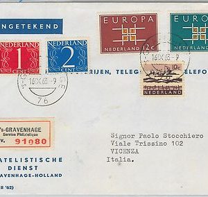 56237  - NETHERLANDS - POSTAL HISTORY  - COVER 1963  EUROPA