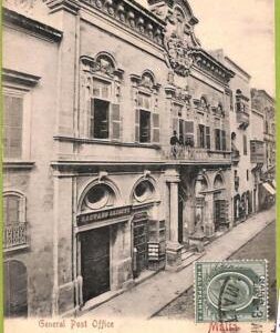ac9350 - MALTA - VINTAGE POSTCARD - General Post Office - 1906