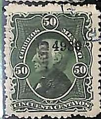 94941bA - MEXICO -  STAMPS  - Yvert # 59 (B - THIN PAPER )   -  USED