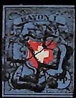 94989cB  - SWITZERLAND -  STAMPS  - Zumstein #  15 II -   USED