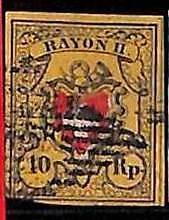 94982bA  - SWITZERLAND  -  STAMP -   Yvert #  16 II -  Very Fine USED