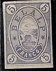 95005c  - SWITZERLAND - STAMPS - HOTEL POST # 2  MNH Mint Never Hinged - Belalp
