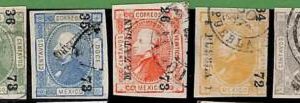 94939a  - MEXICO -  STAMPS  - Yvert #  49 / 53   -  Very Fine USED