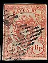 94990aC  - SWITZERLAND -  STAMPS  - Zumstein # 20 -  VERY Fine USED