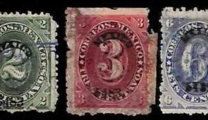 94944e - MEXICO -  STAMPS  - Michel  # 120/ 122 I  -   USED