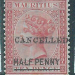 86989g  -   MAURITIUS - STAMP - Stanley G  # 79 overprinted CANCELLED   MLH
