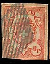 94987bG - SWITZERLAND -  STAMPS  - Zumstein # 20 -  Fine  USED