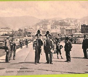 aa9269- CARTOLINA D'EPOCA  GENOVA Città  : Stazione d"imbraco