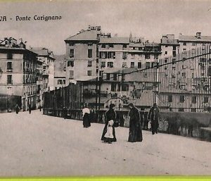aa9273- CARTOLINA D'EPOCA  GENOVA Città : Ponte Carignano