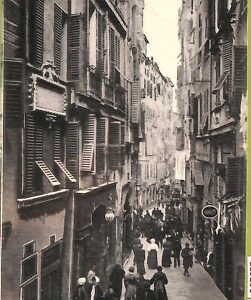 aa9296- CARTOLINA D'EPOCA  GENOVA Città : Vico Dritto Ponticello