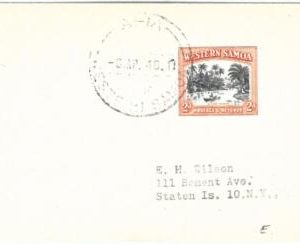 72418 - WESTERN SAMOA - POSTAL HISTORY -  CARD  1948
