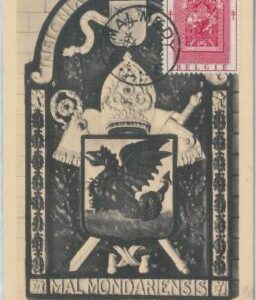 81347 - BELGIUM - Postal History - MAXIMUM CARD - 1953  Dragon HERALDRY