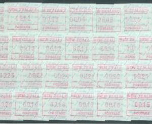 86986 - NEW ZEALAND - FRAMA LABEL stamps:   Set of 26 from 0,01 to 0,30