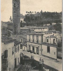 49631  CARTOLINA d'Epoca - FIRENZE : FIESOLE - Palazzo Esposizione Lavori Paglia