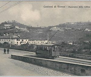 49635   CARTOLINA d'Epoca - FIRENZE provincia : FIESOLE - TRAM