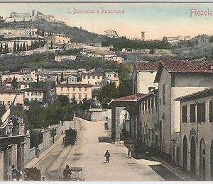 49636   CARTOLINA d'Epoca - FIRENZE provincia : FIESOLE - Veduta da S. DOMENICO