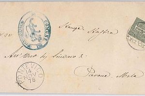 ITALIA REGNO:   Sassone T14 BORDO FOGLIO su LETTERA da PONTEVICO 1878