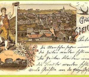 Lib7876 - SWITZERLAND - VINTAGE POSTCARD - Gruss aus Speicher - 1898