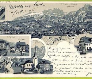 Lib7875 - SWITZERLAND - VINTAGE POSTCARD - Gruss aus Lax - 1906
