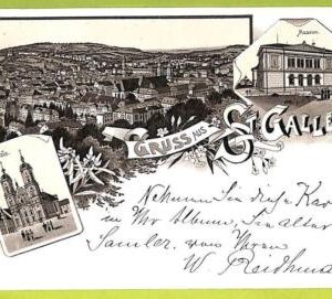 Lib7910 - SWITZERLAND - VINTAGE POSTCARD - Gruss aus St.Gallen - 1898