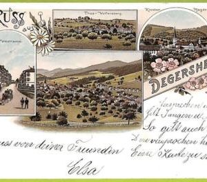 Lib7904 - SWITZERLAND - VINTAGE POSTCARD - Gruss aus Degersheim - 1898