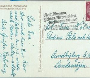 86646 - GERMANY - Postal History - SPECIAL postmark  1937 RADIUM  Atomic  ENERG