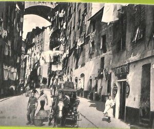aa9364- CARTOLINA D'EPOCA  GENOVA Città : Via Madre di Dio