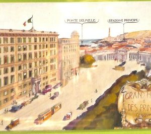aa9366- CARTOLINA D'EPOCA  GENOVA Città : Ponte dei Mille e Stazione Principe
