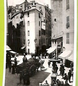 aa9367- CARTOLINA D'EPOCA  GENOVA Città : Piazza Ponticello - 1900