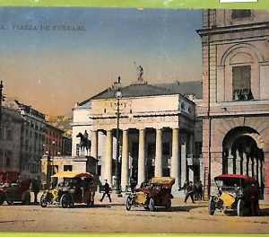 aa9373- CARTOLINA D'EPOCA  GENOVA Città : Piazza de Ferrari
