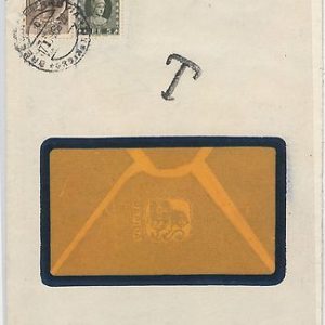 ITALIA REPUBBLICA - Storia Postale - MARCA DA BOLLO usato su BUSTA TASSATA 1959
