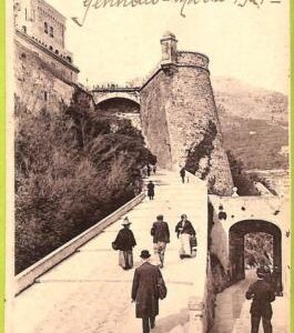 ac9460 - MONACO - VINTAGE POSTCARD - Montee du Palais - 1921