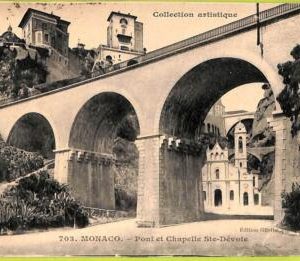 ac9444  - MONACO - VINTAGE POSTCARD - Pont et capelle Ste-Devote - 1913