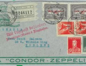 94093 - ARGENTINA - POSTAL HISTORY - COVER to GERMANY via ZEPPELIN 1932  # 135
