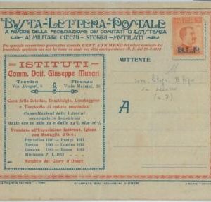 69582 - ITALY - POSTAL HISTORY - BLP  COVER # 7  - MEDICINE signed DIENA - ERROR