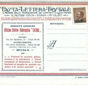 69589 - ITALY - POSTAL HISTORY - BLP Advertising COVER # 4M  - INDUSTRY metal