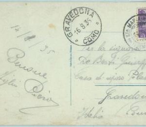 66916 - SWITZERLAND - Postal History: POSTCARD postmarked Sta MARIA HOSPIZ 1935