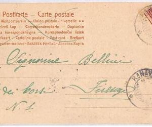 P0980 - China ITALY - Postal History - POSTCARD to ITALY, Forwarded - SEA MAIL