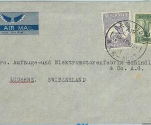 67347 - AUSTRALIA - Postal History -   COVER to SWITZERLAND  1934 - Birds