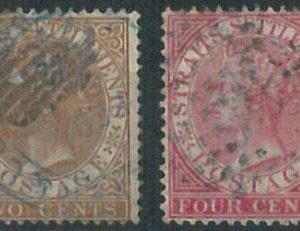 70607  - STRAITS SETTLEMENTS  - STAMPS: Stanley Gibbons #  11/12 - Fine USED