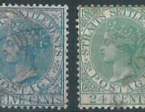 70609  - STRAITS SETTLEMENTS  - STAMPS: Stanley Gibbons #1 5/16 - Fine  USED