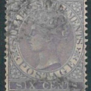 70618  - STRAITS SETTLEMENTS  - STAMPS: Stanley Gibbons # 13 - Fine  USED
