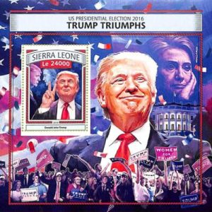 A8495 - SIERRA LEONE - Stamp Sheet - 2016 DONALD JOHN TRUMP