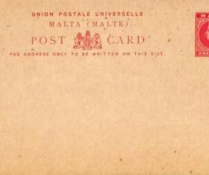 ac6382 - MALTA - POSTAL HISTORY - Stationery Card: 1 penny