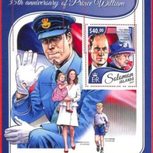 A4925 – SALOMONINSELN – ERROR MIPERF Souvenir s: 2017 Princess William...