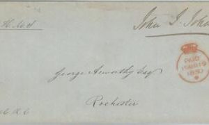 79082 - GB  - Postal History - HMS Official Royal Mail COVER  to ROCHESTER 1850