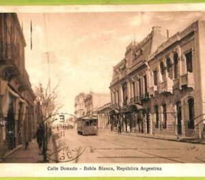 af0056 - ARGENTINA - VINTAGE POSTCARD - Bahia Blanca - Calle Donado