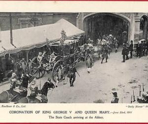 ai0227 -  GREAT BRITAIN - VINTAGE POSTCARD - Coronation of King George and Mary